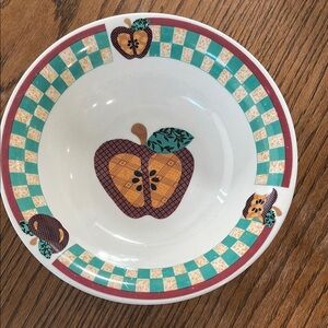 Tabletops Unlimited A is for Apple Bowl